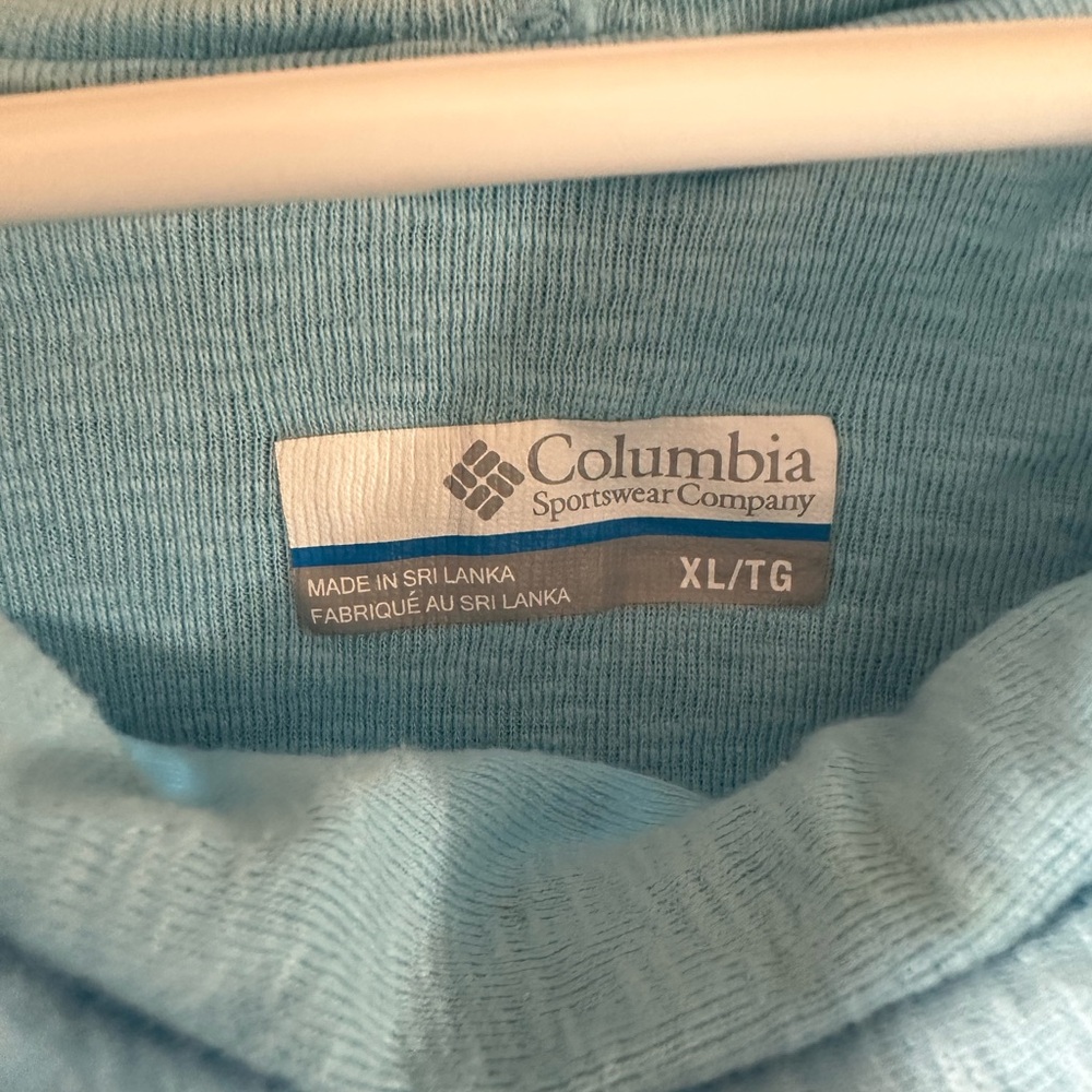 Columbia Light Blue Hoodie Sweatshirt - Picture 2 of 3